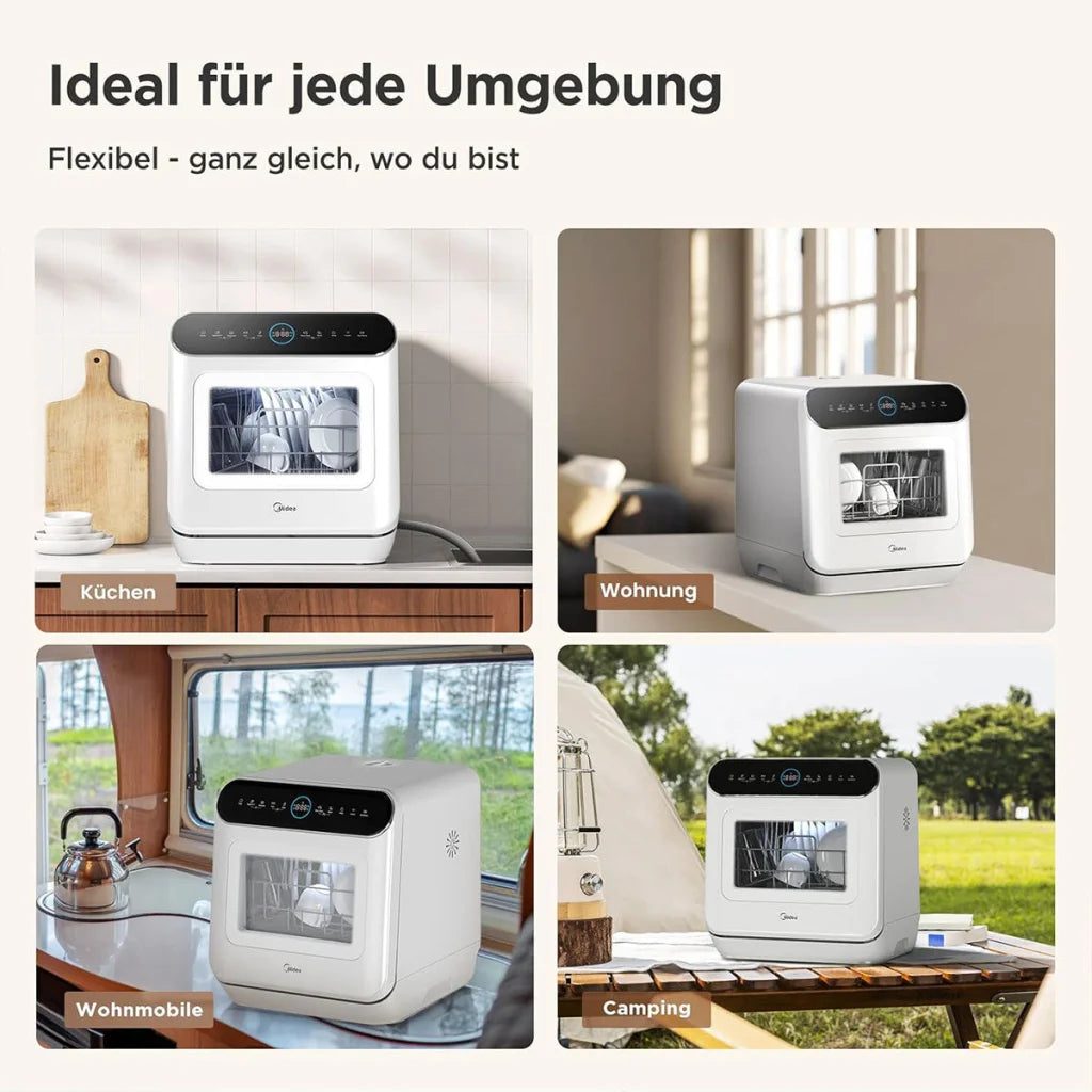Midea 3rd Generation Bench Top Mini Dishwasher - Appliances