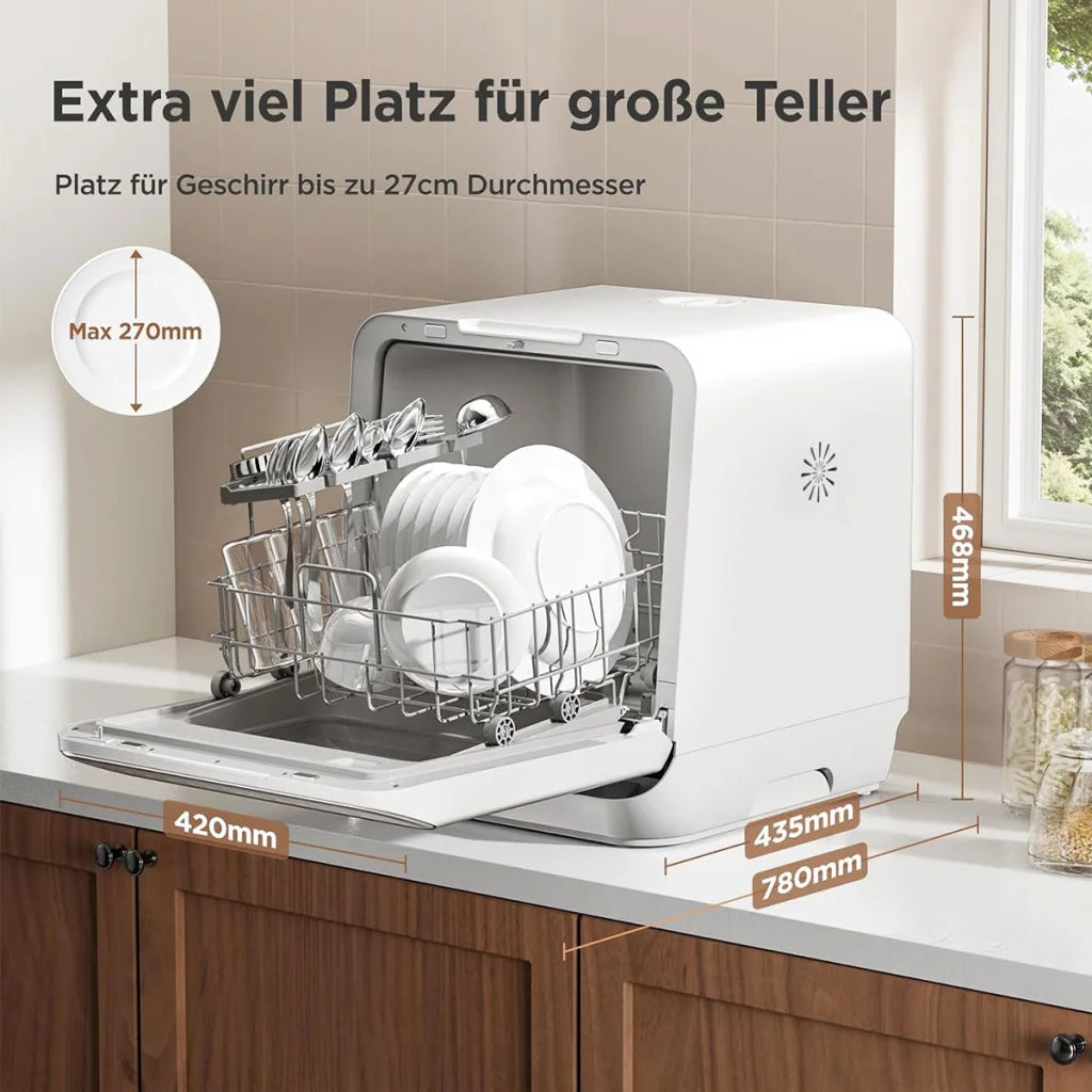 Midea 3rd Generation Bench Top Mini Dishwasher - Appliances