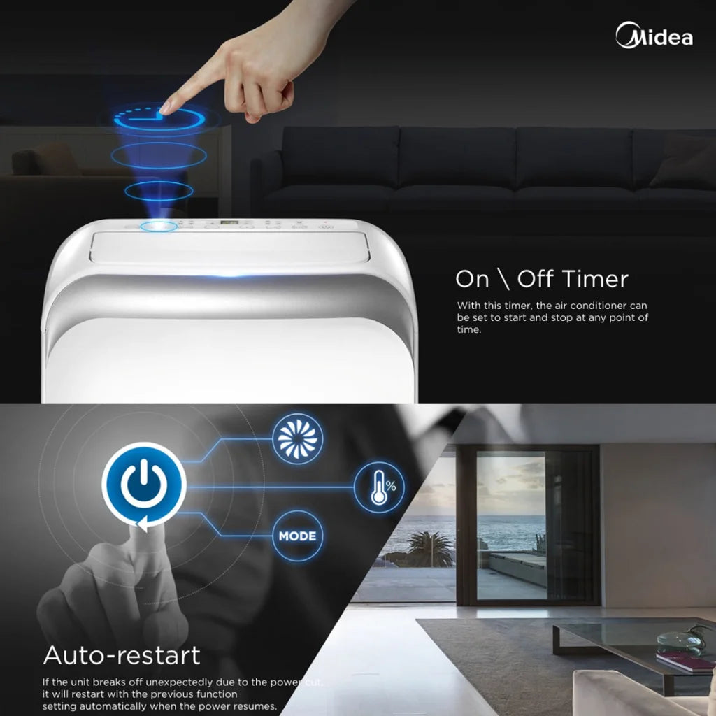 Midea 4.0KW 3in1 Portable Air Conditioner Dehumidifier