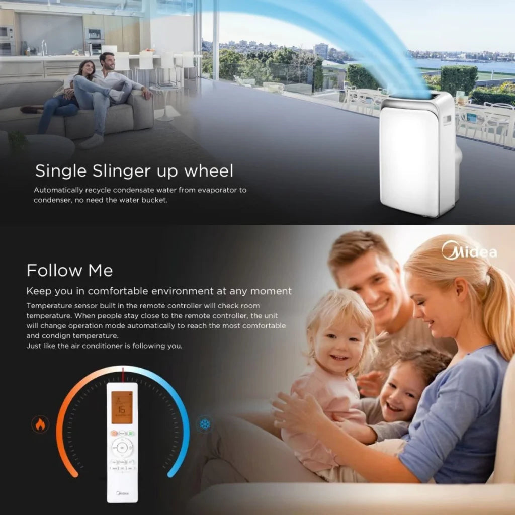 Midea 4.0KW 3in1 Portable Air Conditioner Dehumidifier