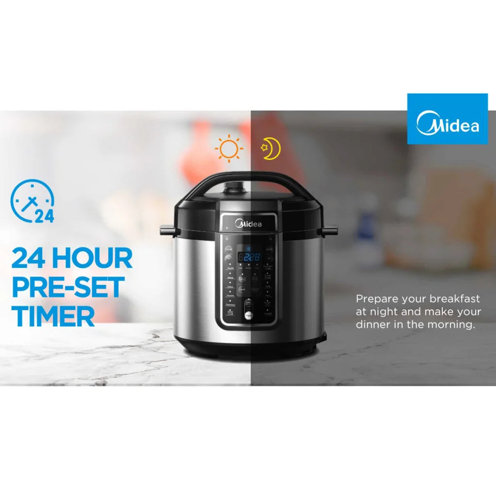 Midea 5.7L 12 Programs Pressure Cooker - Appliances >