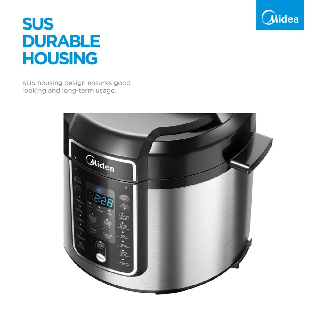 Midea 5.7L 12 Programs Pressure Cooker - Appliances >