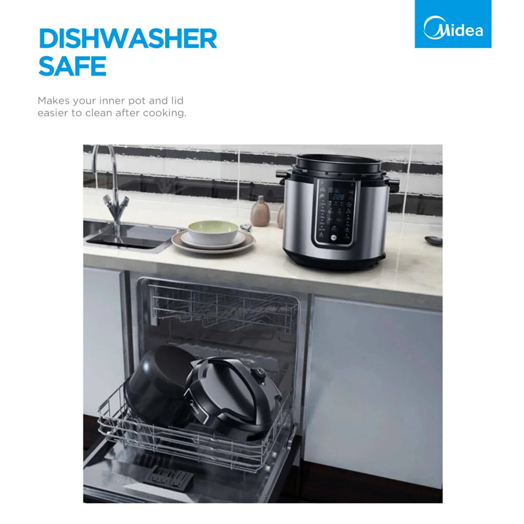 Midea 5.7L 12 Programs Pressure Cooker - Appliances >