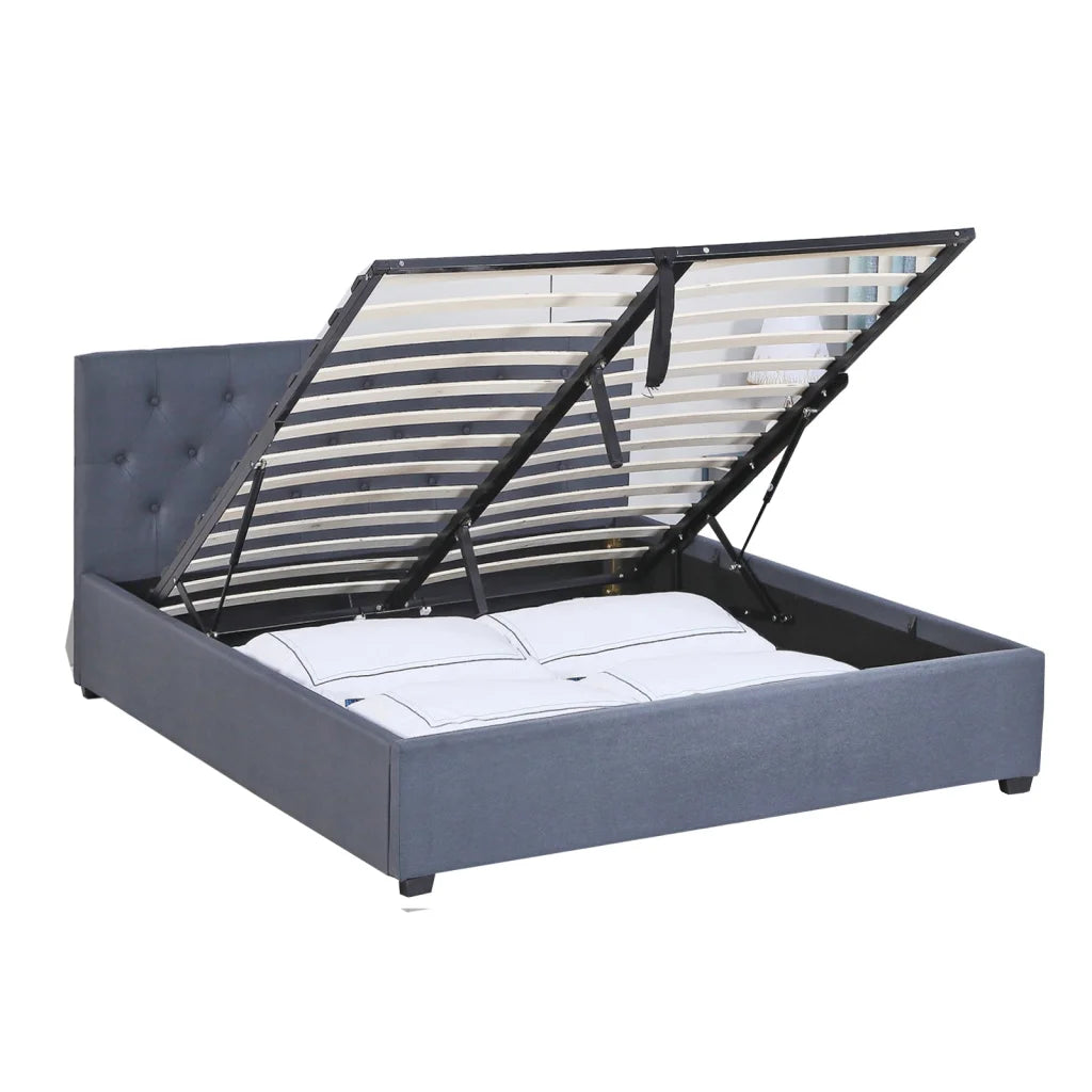 Milano Capri Luxury Gas Lift Bed Frame Base And Headboard