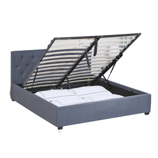 Milano Capri Luxury Gas Lift Bed Frame Base And Headboard
