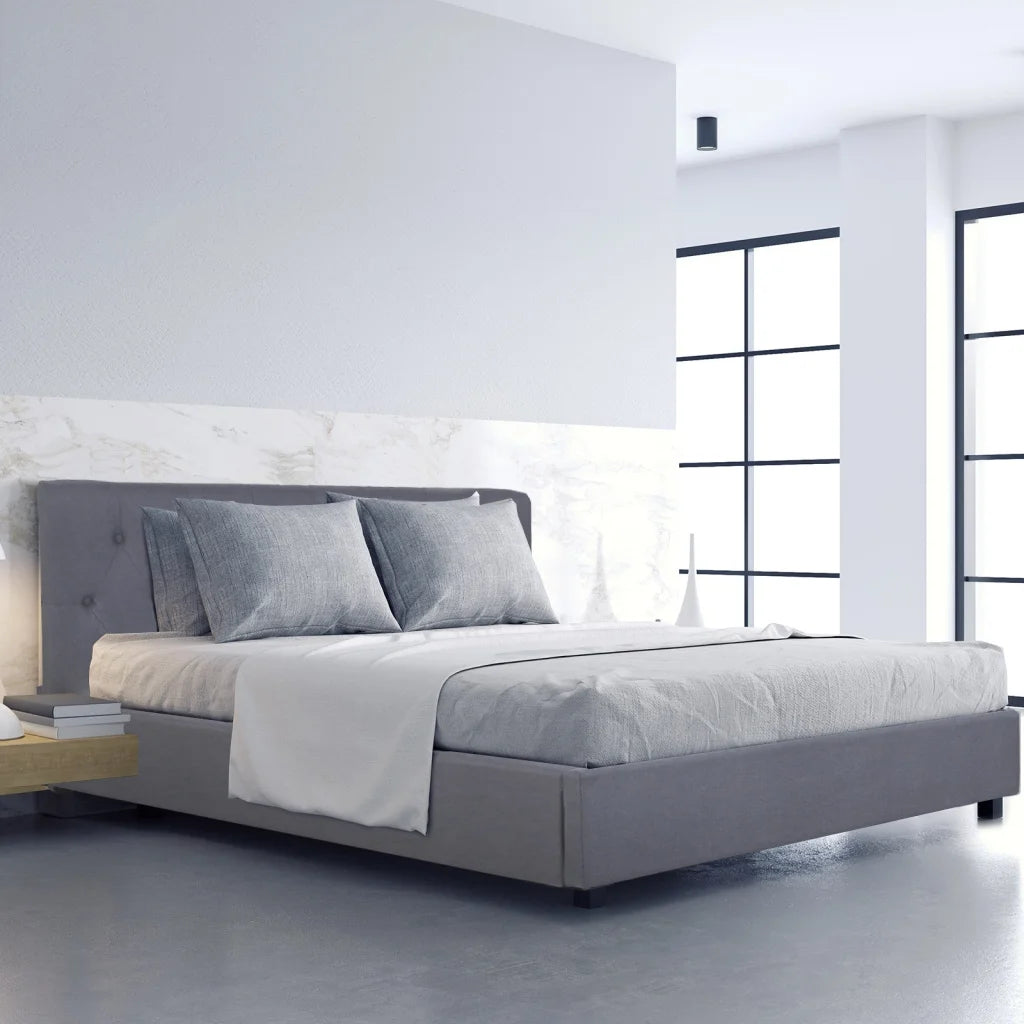 Milano Capri Luxury Gas Lift Bed Frame Base And Headboard