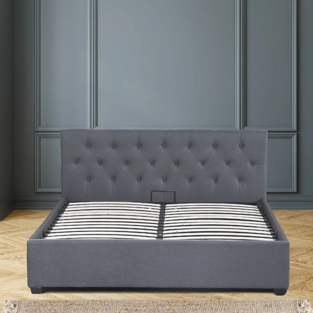 Milano Capri Luxury Gas Lift Bed Frame Base And Headboard