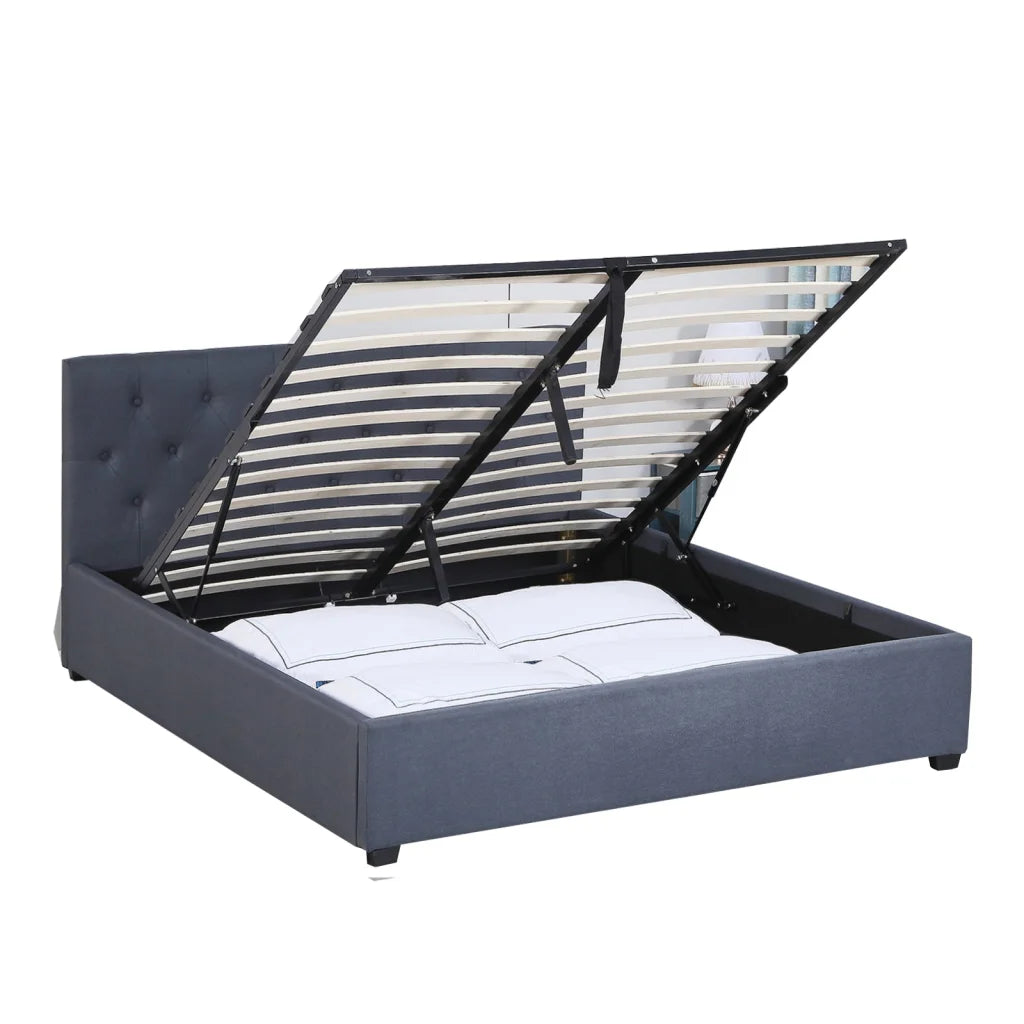 Milano Capri Luxury Gas Lift Bed Frame Base And Headboard