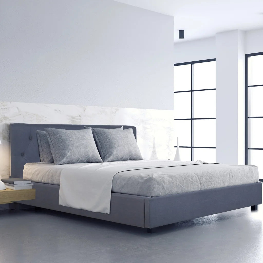 Milano Capri Luxury Gas Lift Bed Frame Base And Headboard