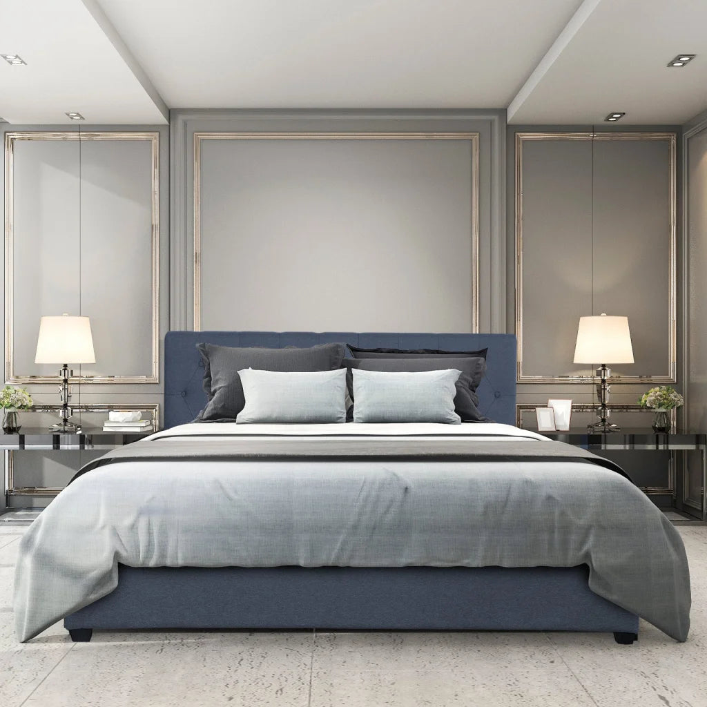 Milano Capri Luxury Gas Lift Bed Frame Base And Headboard