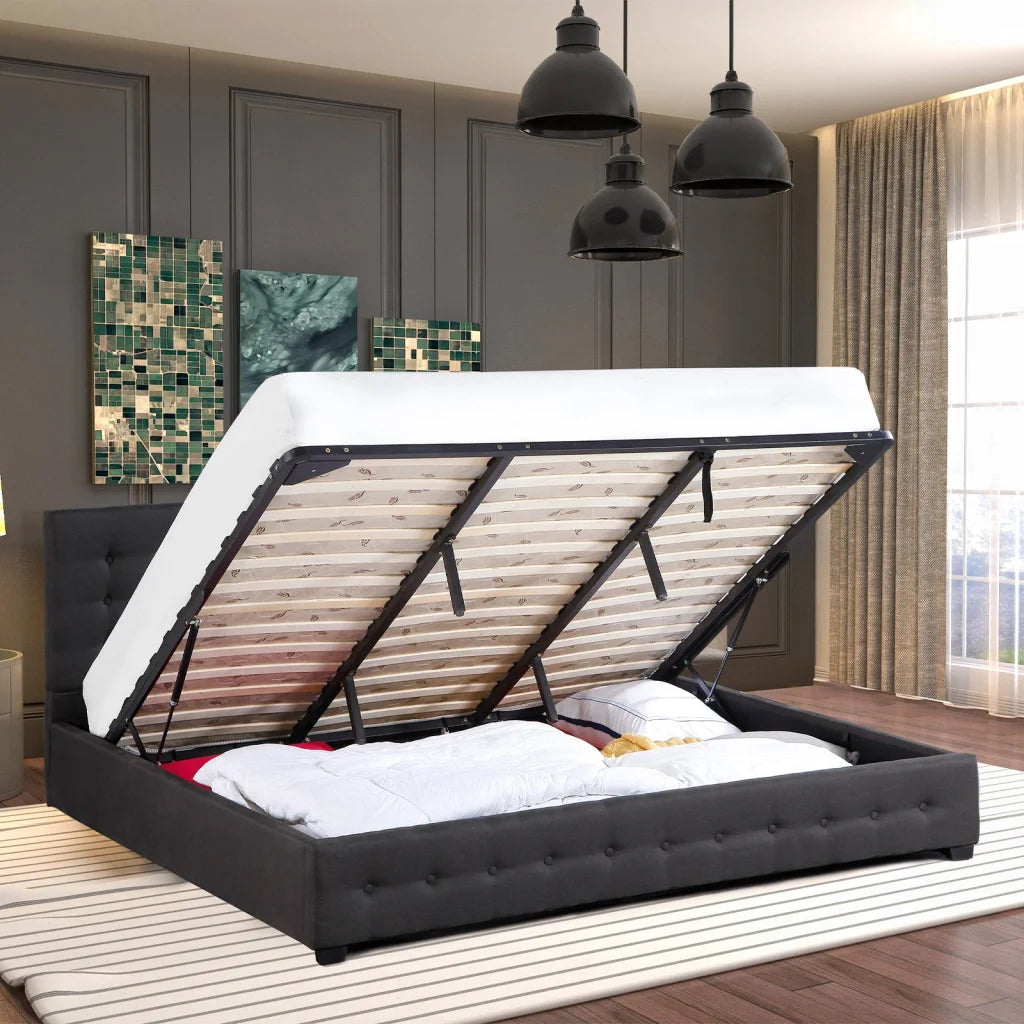 Milano Decor Eden Gas Lift Bed With Headboard Platform