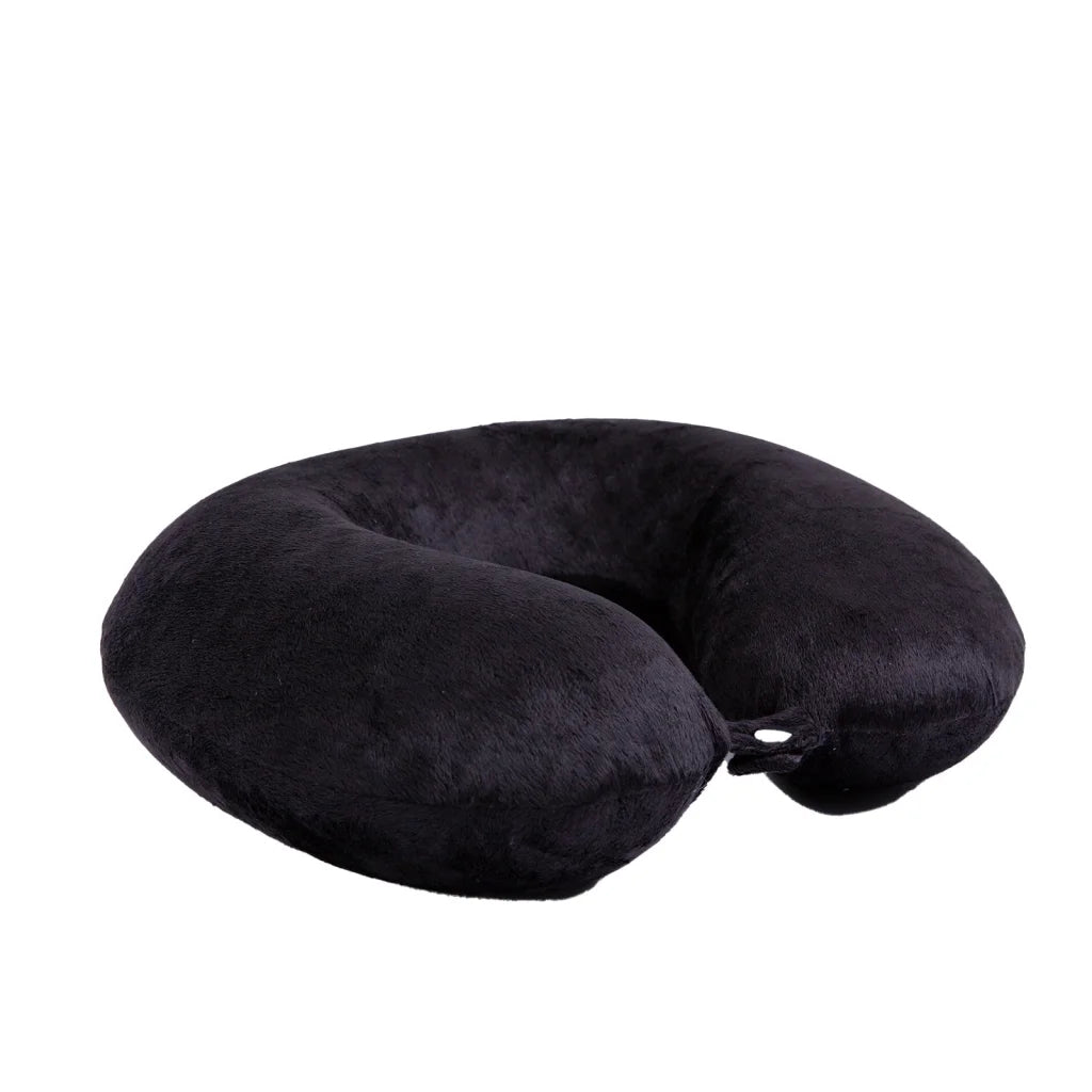 Milano Decor Memory Foam Travel Neck Pillow with Clip