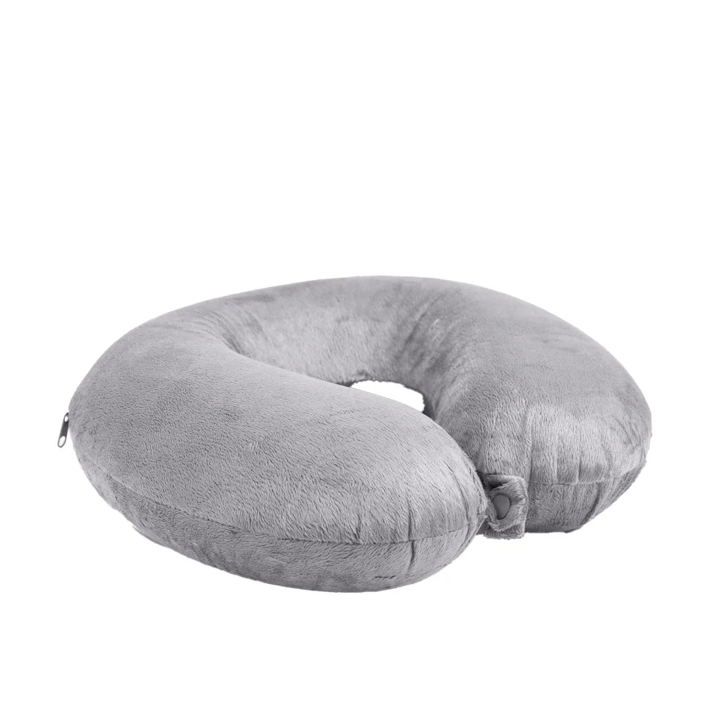 Milano Decor Memory Foam Travel Neck Pillow with Clip
