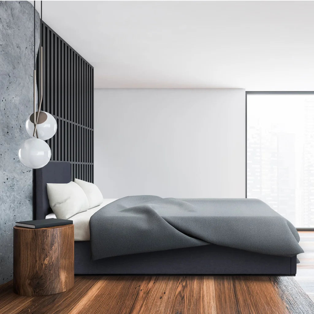 Milano Luxury Gas Lift Bed Frame Base And Headboard