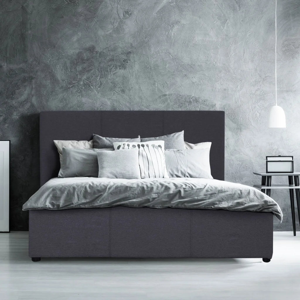 Milano Luxury Gas Lift Bed Frame Base And Headboard