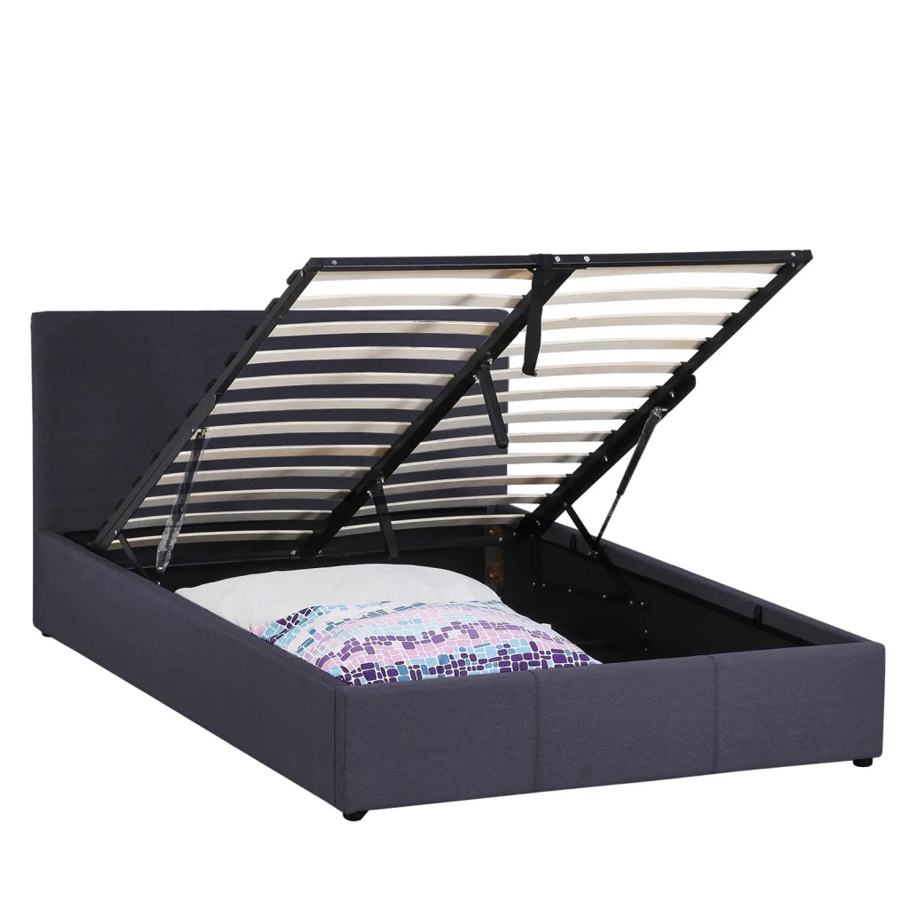 Milano Luxury Gas Lift Bed Frame Base And Headboard