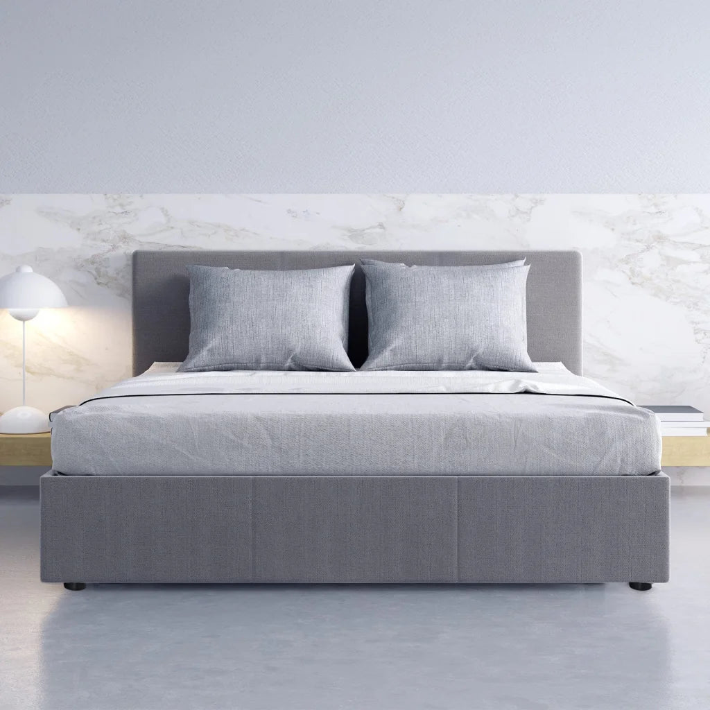 Milano Luxury Gas Lift Bed Frame Base And Headboard