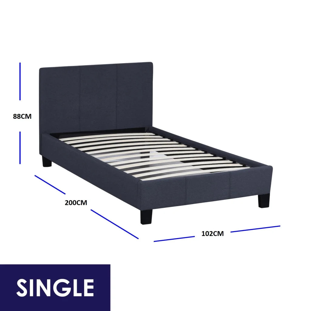 Milano Sienna Luxury Bed Frame Base And Headboard Solid