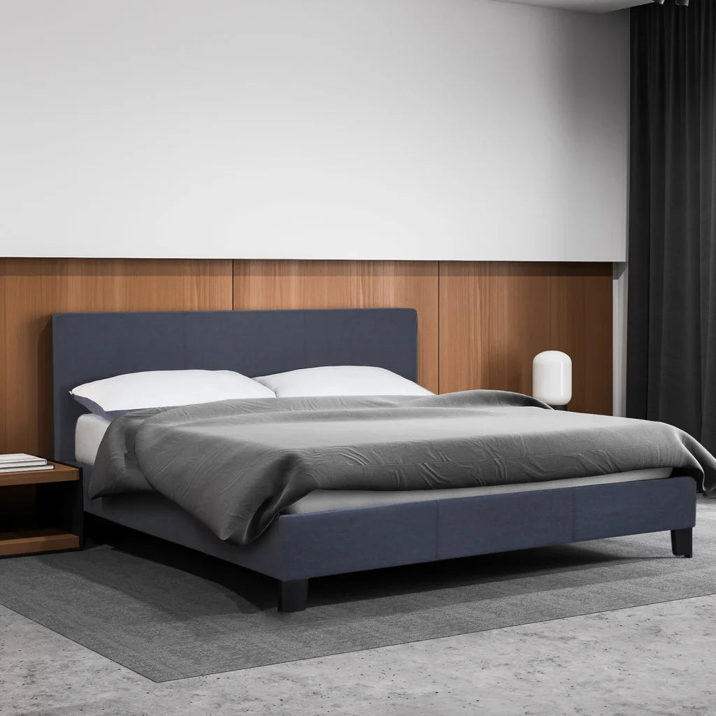 Milano Sienna Luxury Bed Frame Base And Headboard Solid