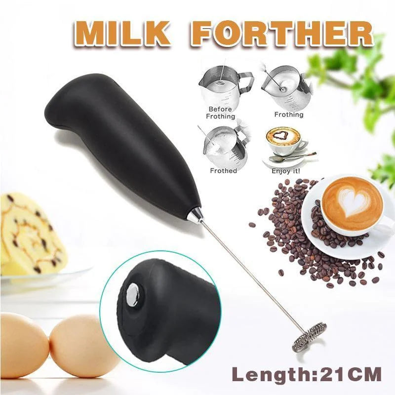 Milk Frother for Coffee Handheld Electric Whisk Foamer