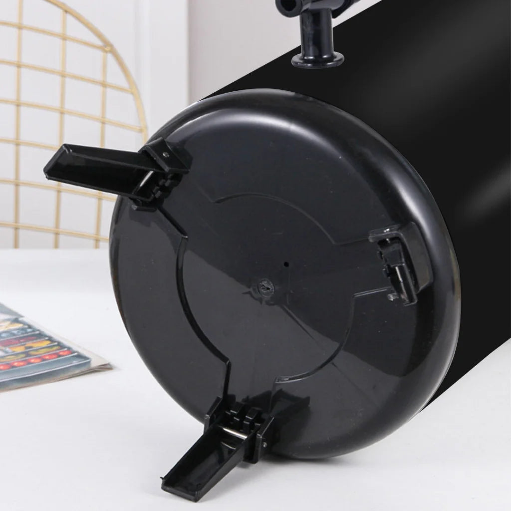 Milk Tea Barrel 8L Stainless Steel Insulated Hot and Cold Beverage Dispenser Container with Faucet - Black