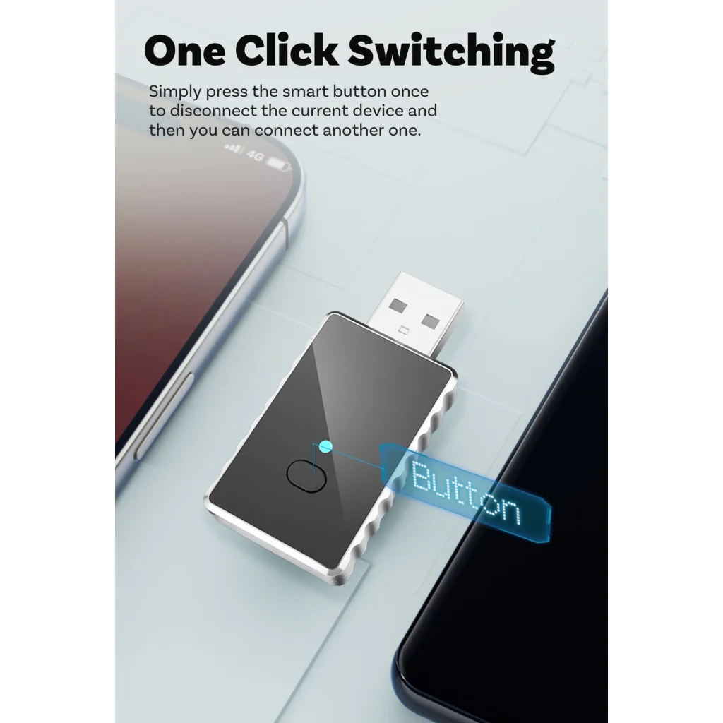 Mini 2-in-1 Wireless CarPlay & Android Auto Adapter - 5GHz