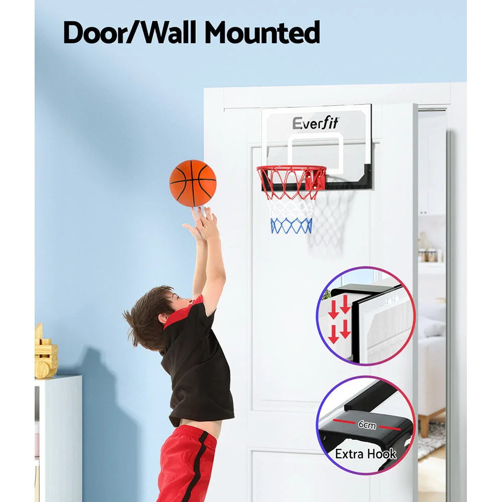 Mini Basketball Hoop 23’’ Backboard Door Wall Mounted