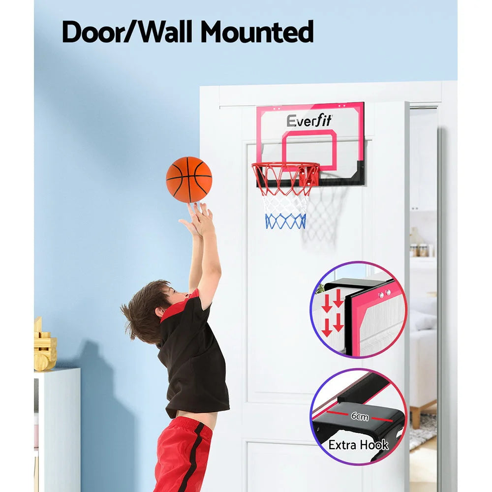 Mini Basketball Hoop 23’’ Backboard Door Wall Mounted