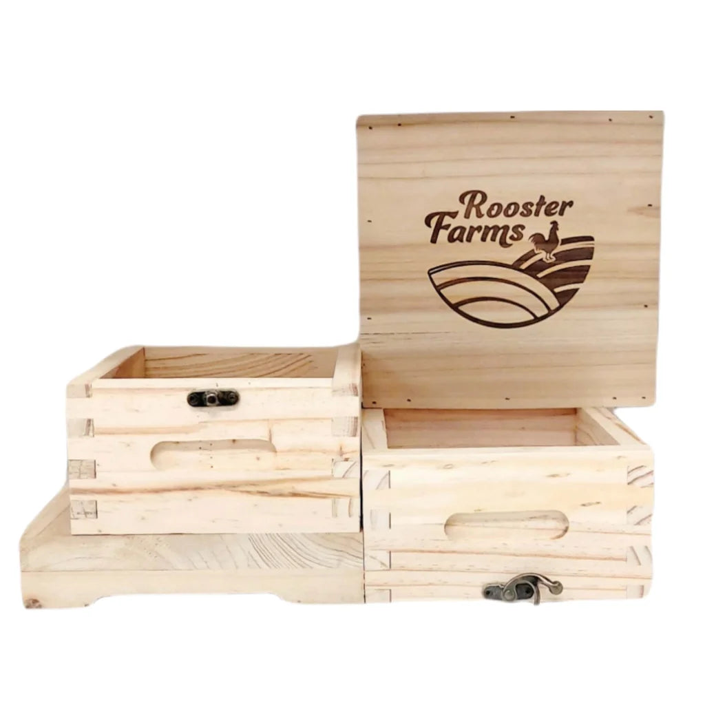 Mini Beehive Box 2 Tier - Timber Decor Apiarist Gift