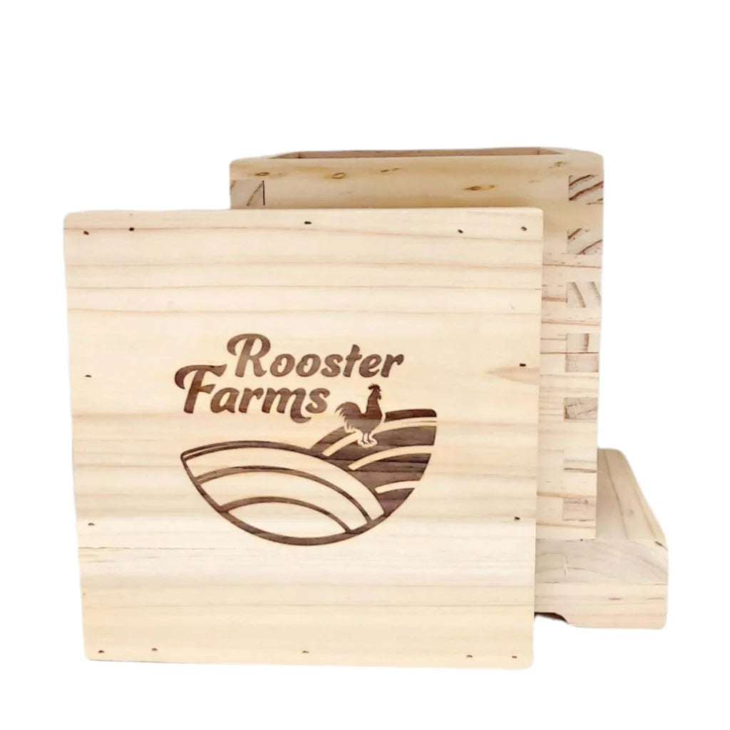 Mini Beehive Box 2 Tier - Timber Decor Apiarist Gift