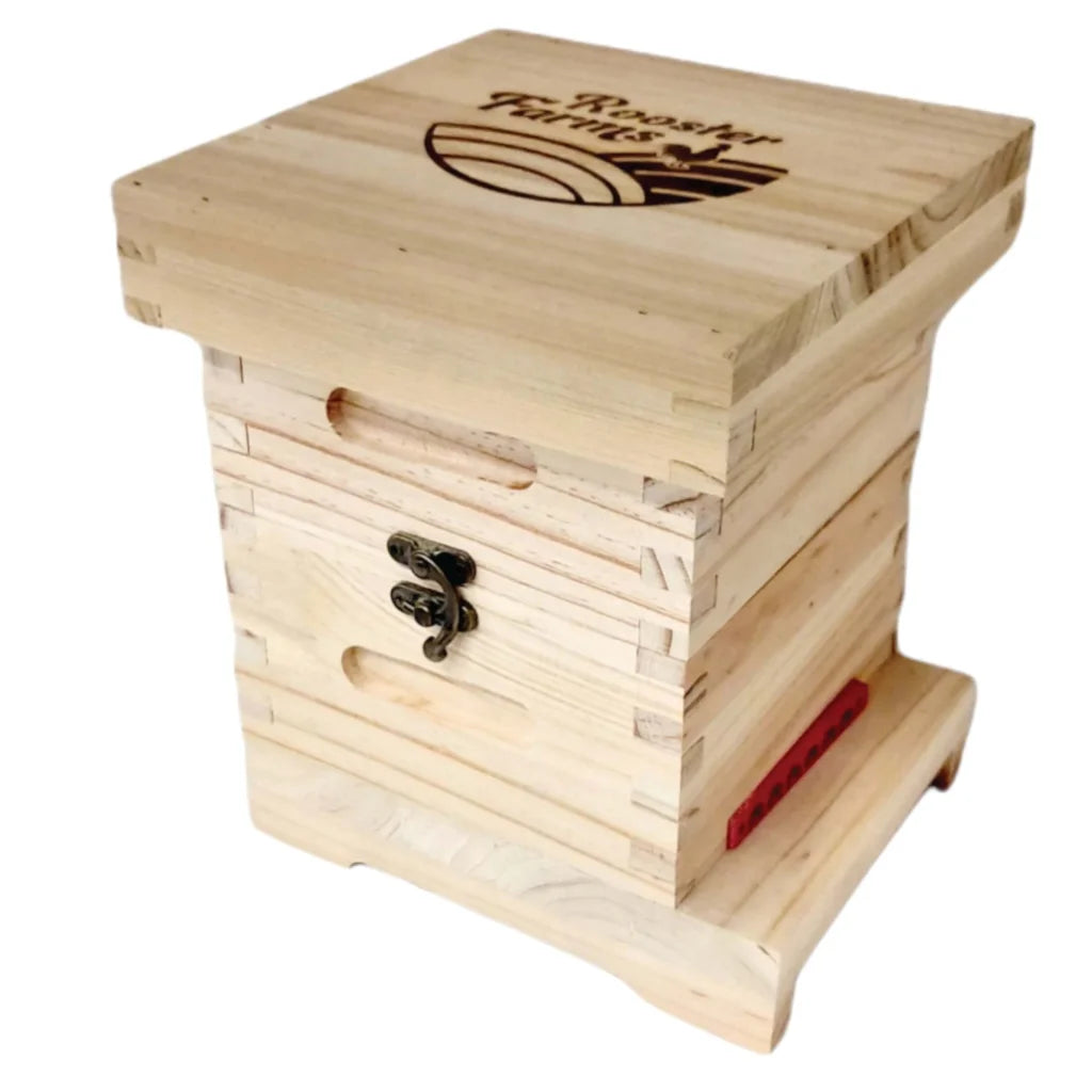 Mini Beehive Box 2 Tier - Timber Decor Apiarist Gift