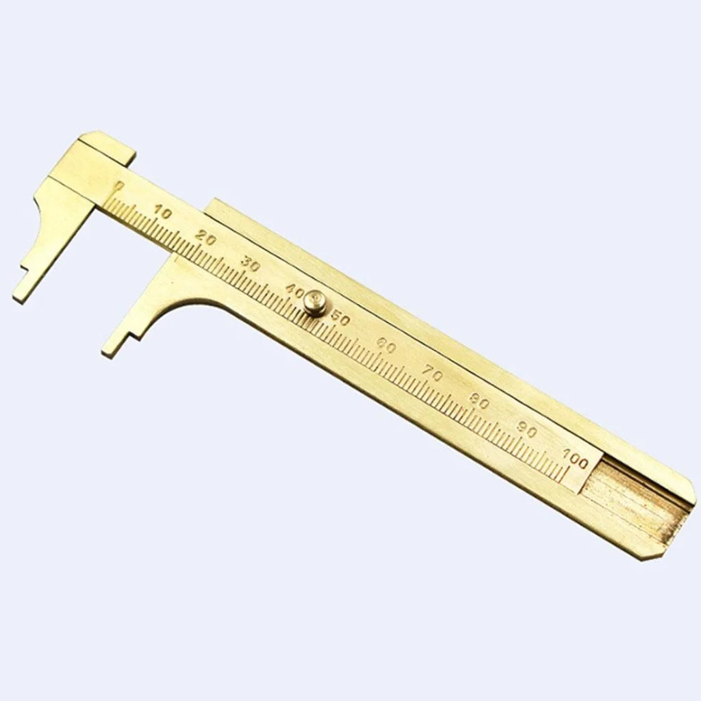 Mini Brass Sliding 100mm Vernier Caliper for Jewelry