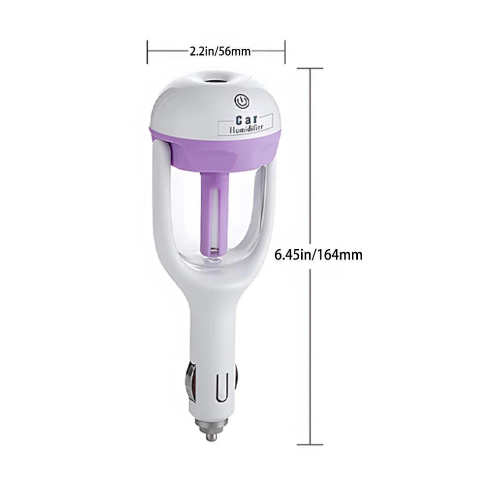 Mini Car Air Humidifier Essential Oil Diffuser Ultrasonic
