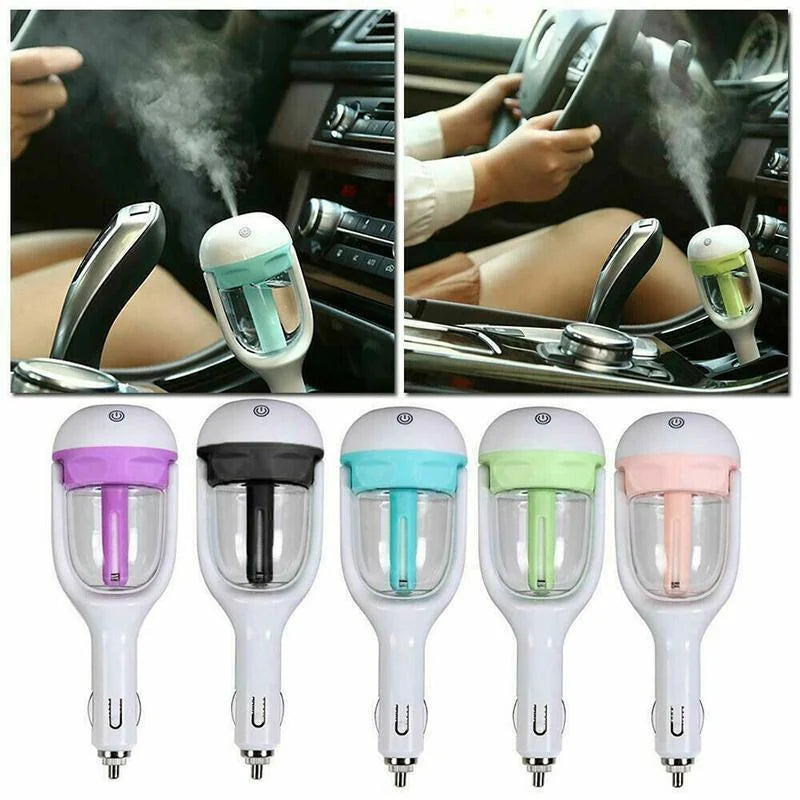 Mini Car Air Humidifier Essential Oil Diffuser Ultrasonic