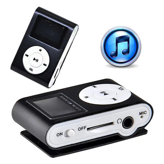 Mini Clip MP3 Music Player 16G with USB Cable & Earphone