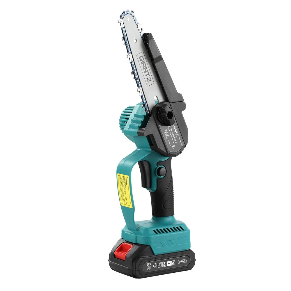 Mini Cordless Chainsaw 6" Rechargeable Wood Cutter