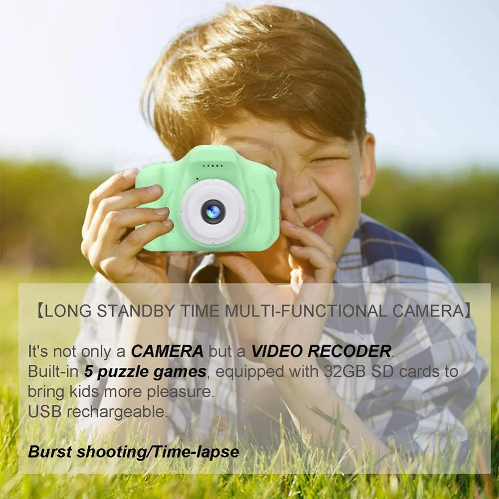 Mini Digital Children Camera Kids Camera 2.0’’ LCD Toy 32G