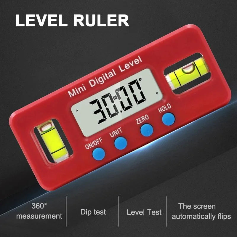 Mini Digital Magnetic Spirit Level - 100mm - Tools >