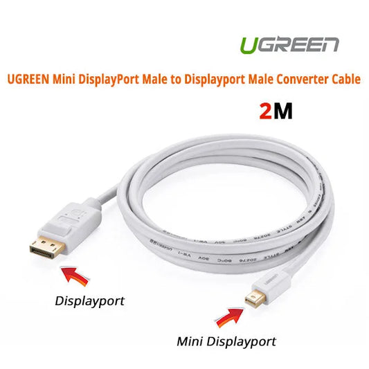 Mini DisplayPort Male to DisplayPort Male Converter Cable