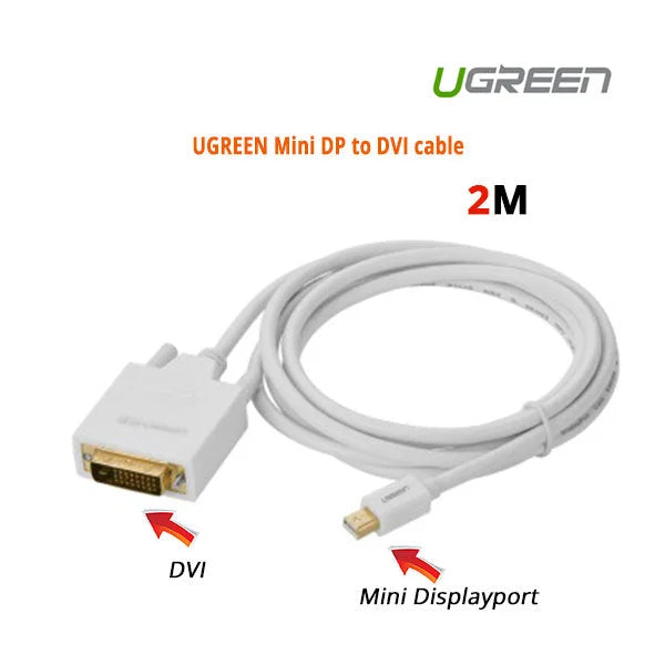 Mini DisplayPort to DVI Cable 2M ugreen dp