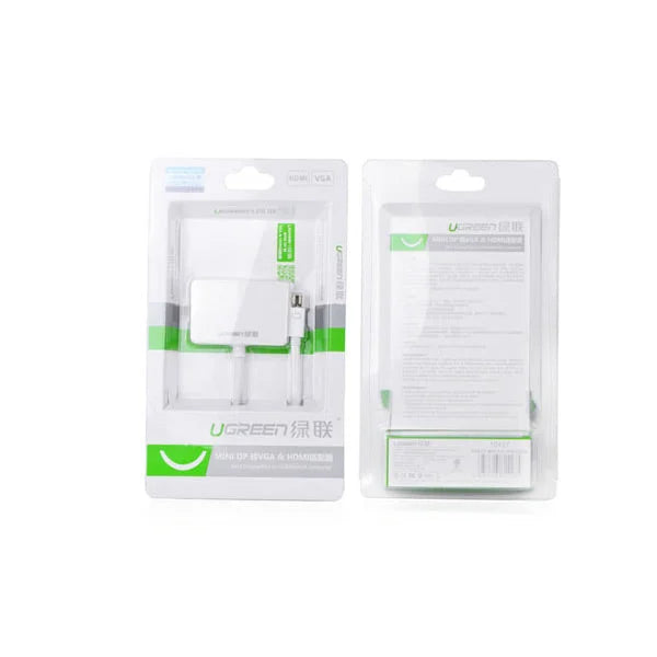 Mini DisplayPort to HDMI & VGA Dual Converter Premium ABS