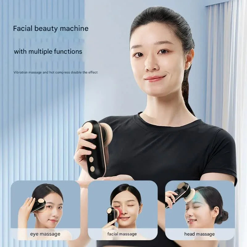 Mini Facial & Head Massager with Heat Therapy - USB-C
