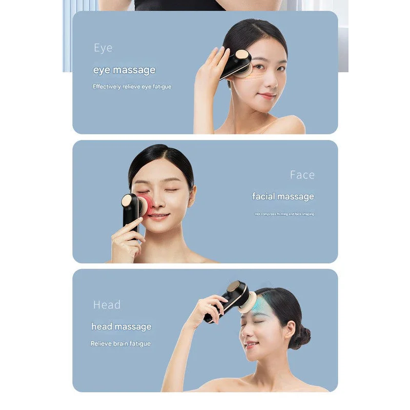 Mini Facial & Head Massager with Heat Therapy - USB-C