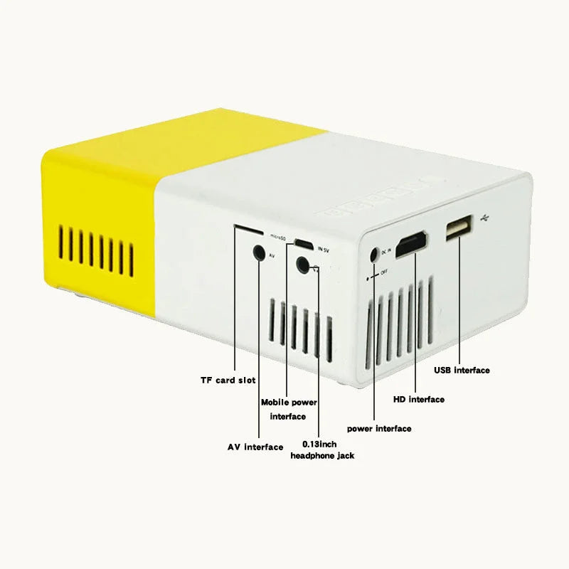 Mini Home Portable Cinema Projector - LED Compact