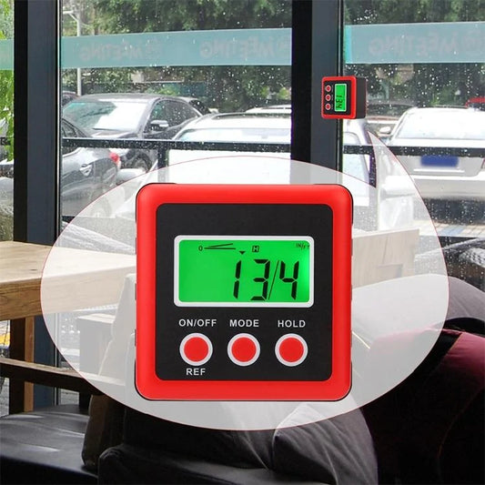 Mini Magnetic Digital Tilt Box with 3 Buttons - Red - Tools