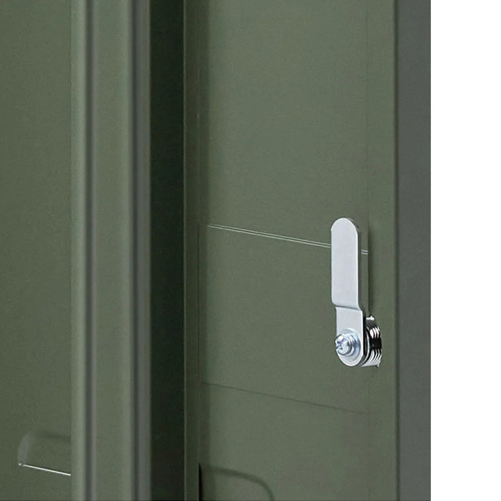 Mini Metal Locker Storage Shelf Organizer Cabinet - Green