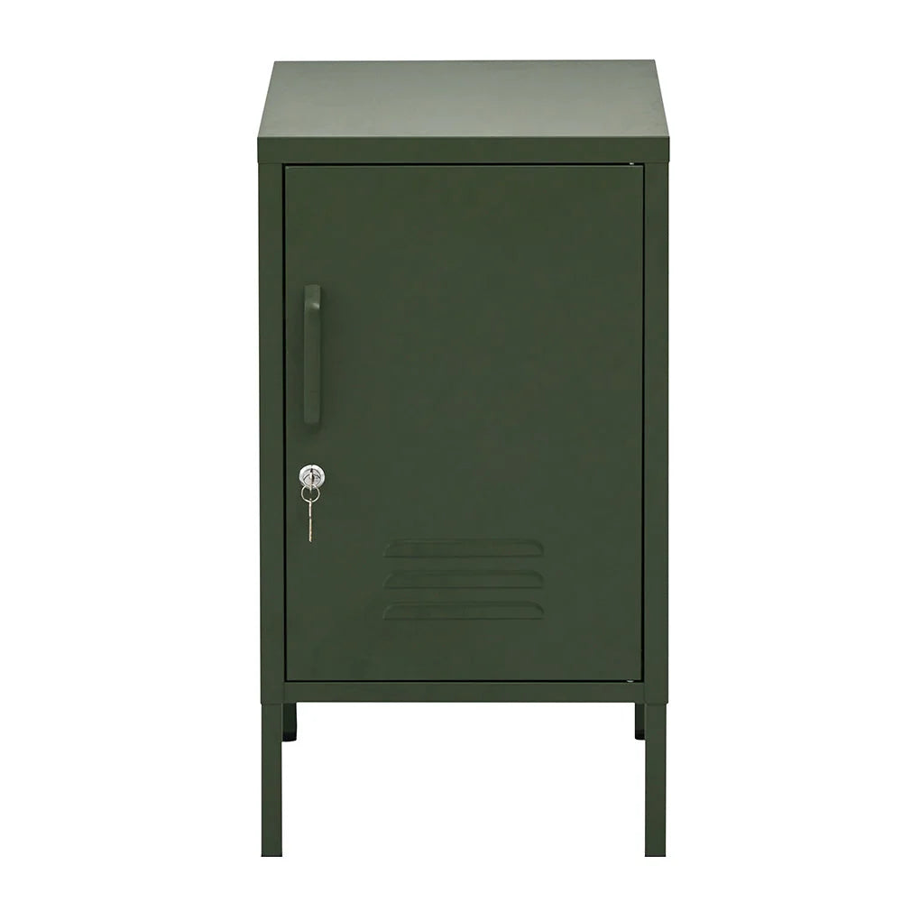 Mini Metal Locker Storage Shelf Organizer Cabinet - Green