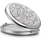 Mini Mix Diamond 1X/2X Magnifying Round Metal Pocket Makeup