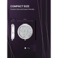 Mini Mix Diamond 1X/2X Magnifying Round Metal Pocket Makeup