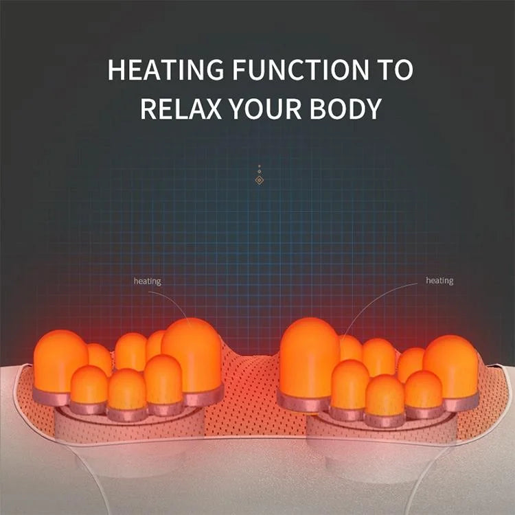 Mini Neck & Shoulder Massager Multifunctional Au Plug Black